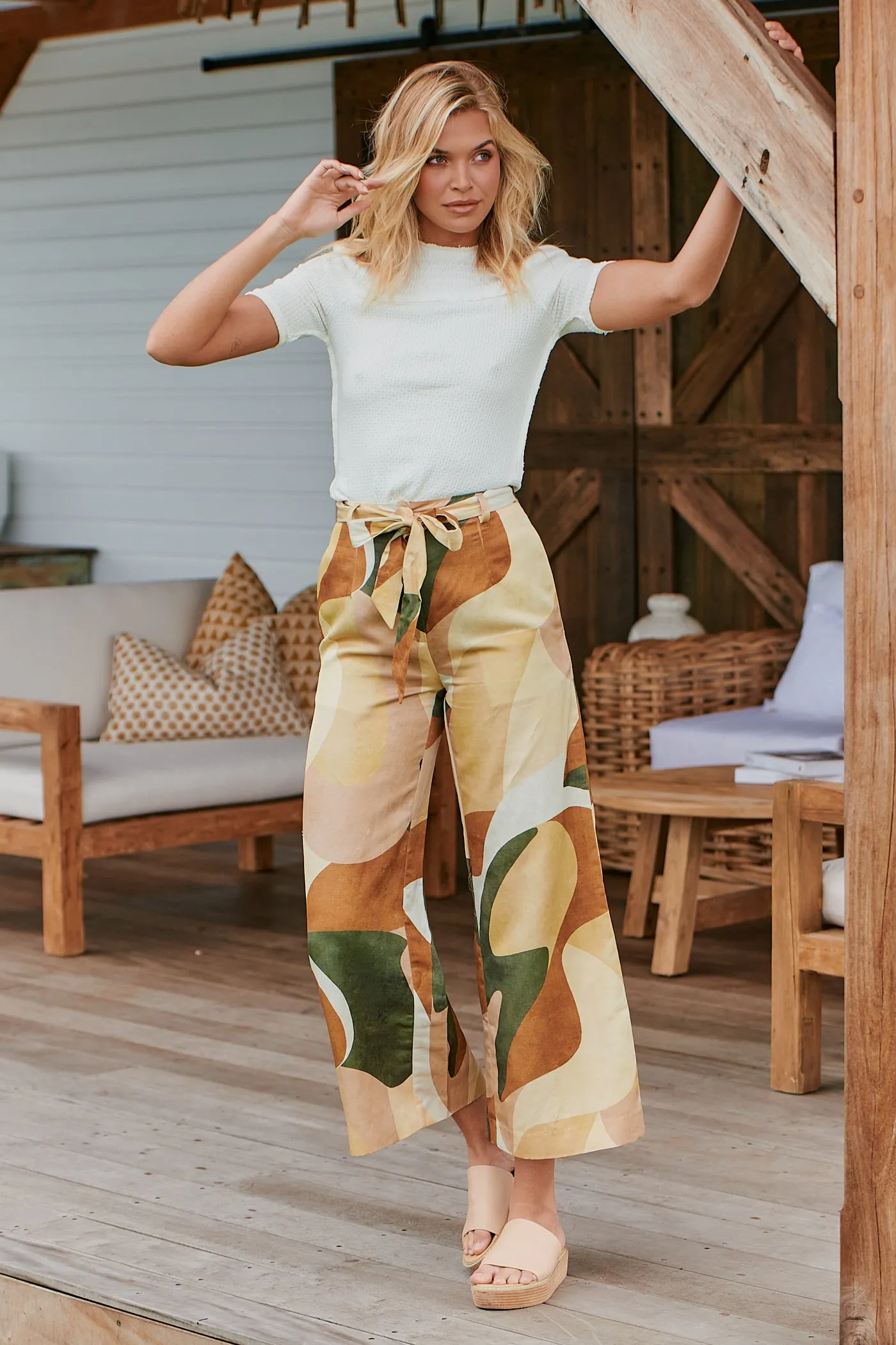 Retro Resort Wide Leg Pants ~ MOS the label