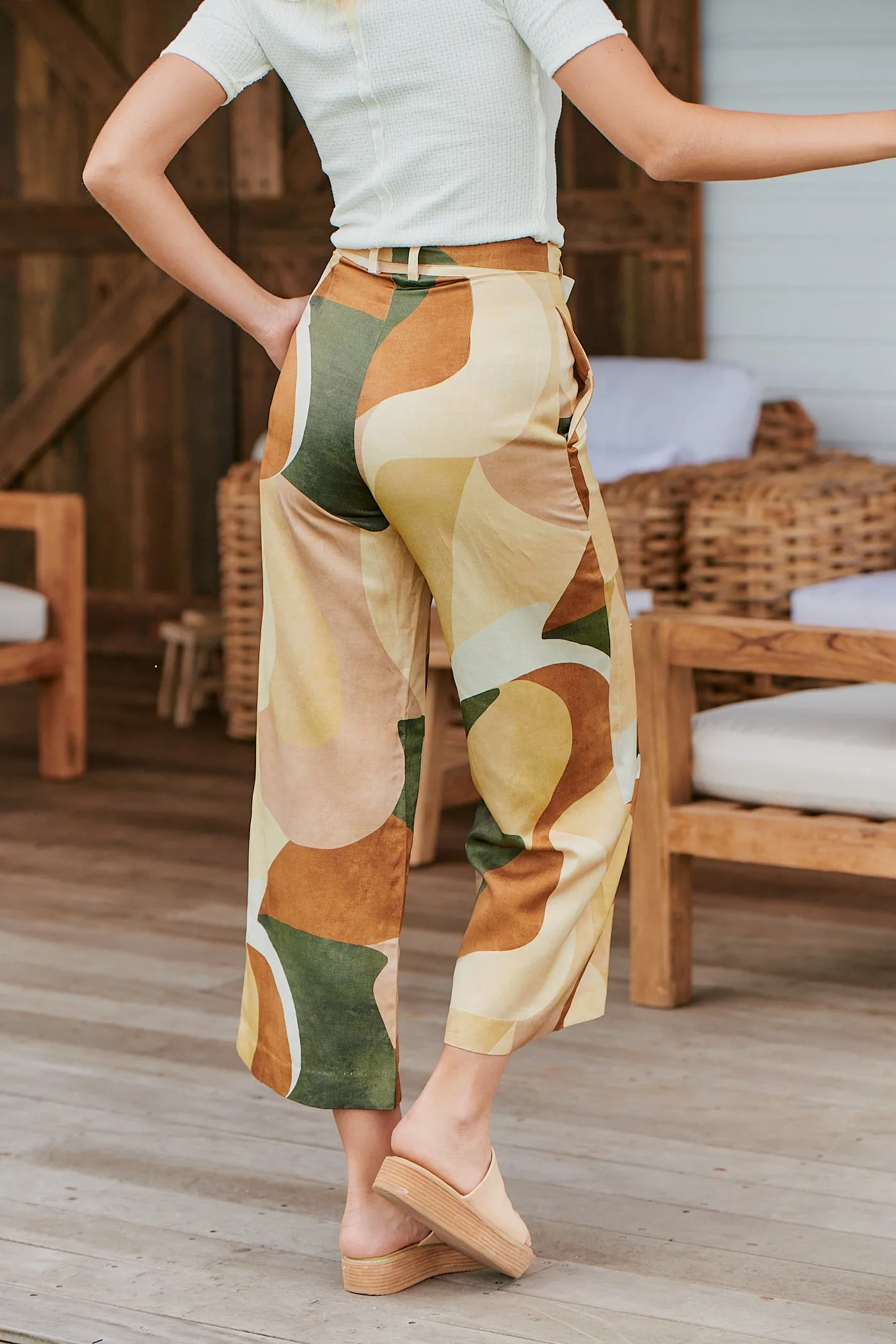 Retro Resort Wide Leg Pants ~ MOS the label