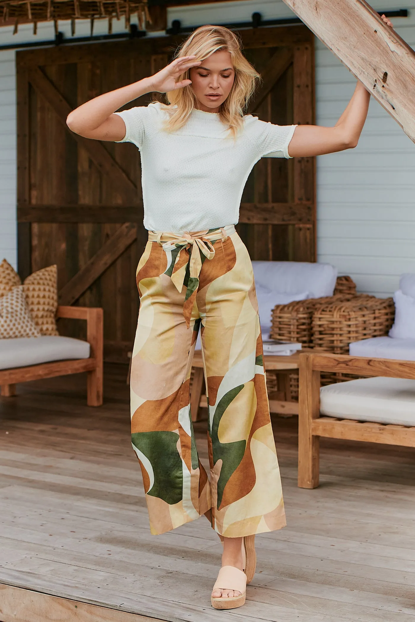 Retro Resort Wide Leg Pants ~ MOS the label