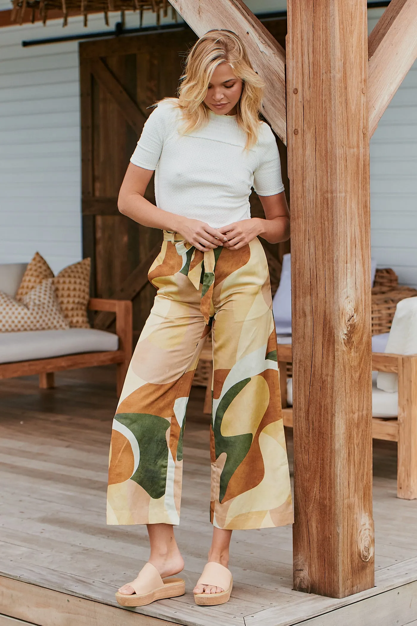 Retro Resort Wide Leg Pants ~ MOS the label