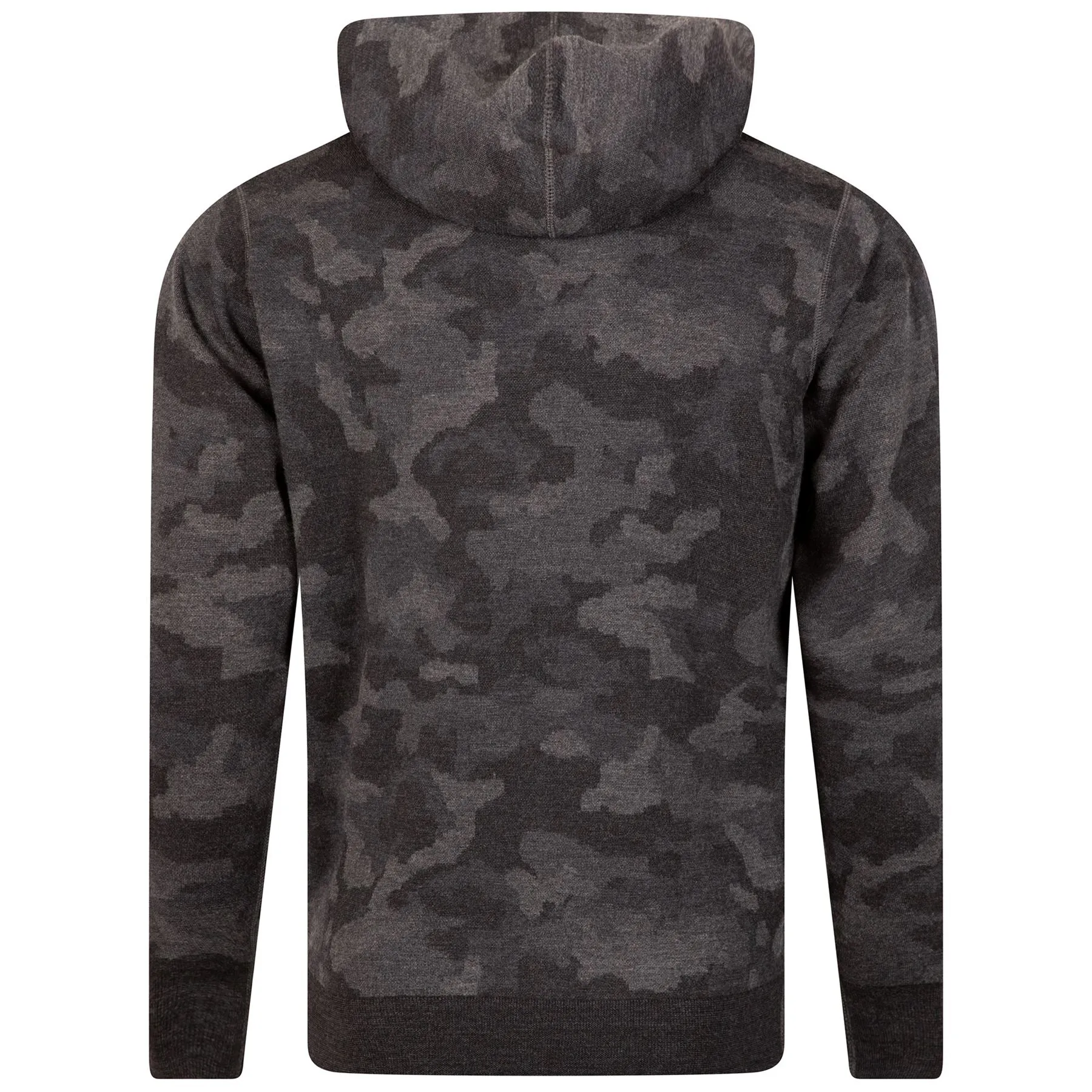 Reversible Camo Popover Hoodie Black - AW23