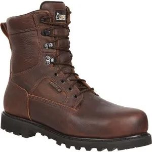 Rocky Men's 8" Exertion Waterproof Steel Toe Work Boot - Brown FQ0006988