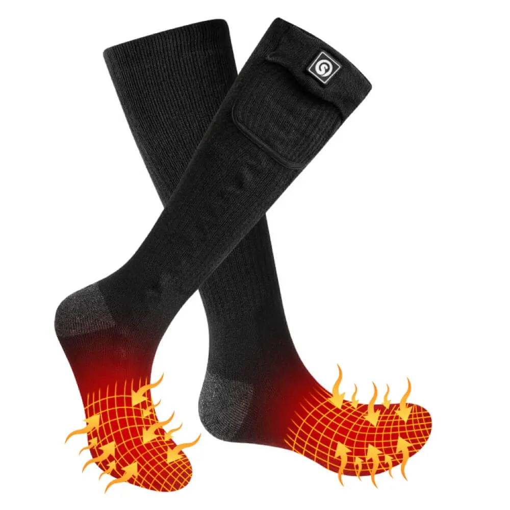 Savior 7.4V Electric Heated snowboard Socks For Men Women