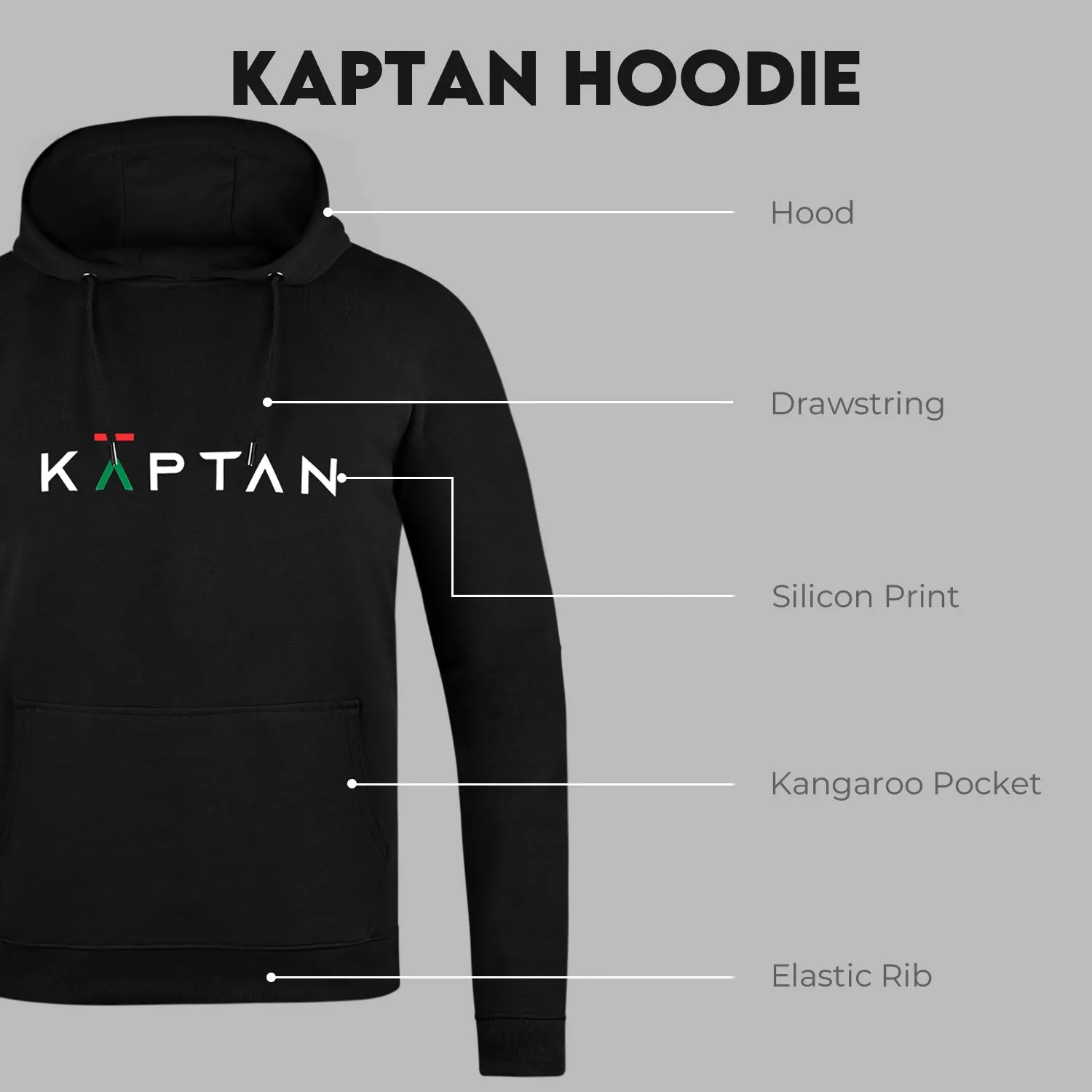 Sheffield Hoodie - Black | Kaptan