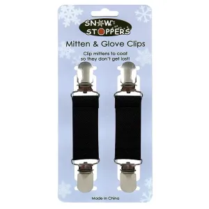 Snowstoppers Mitt Clips - Black