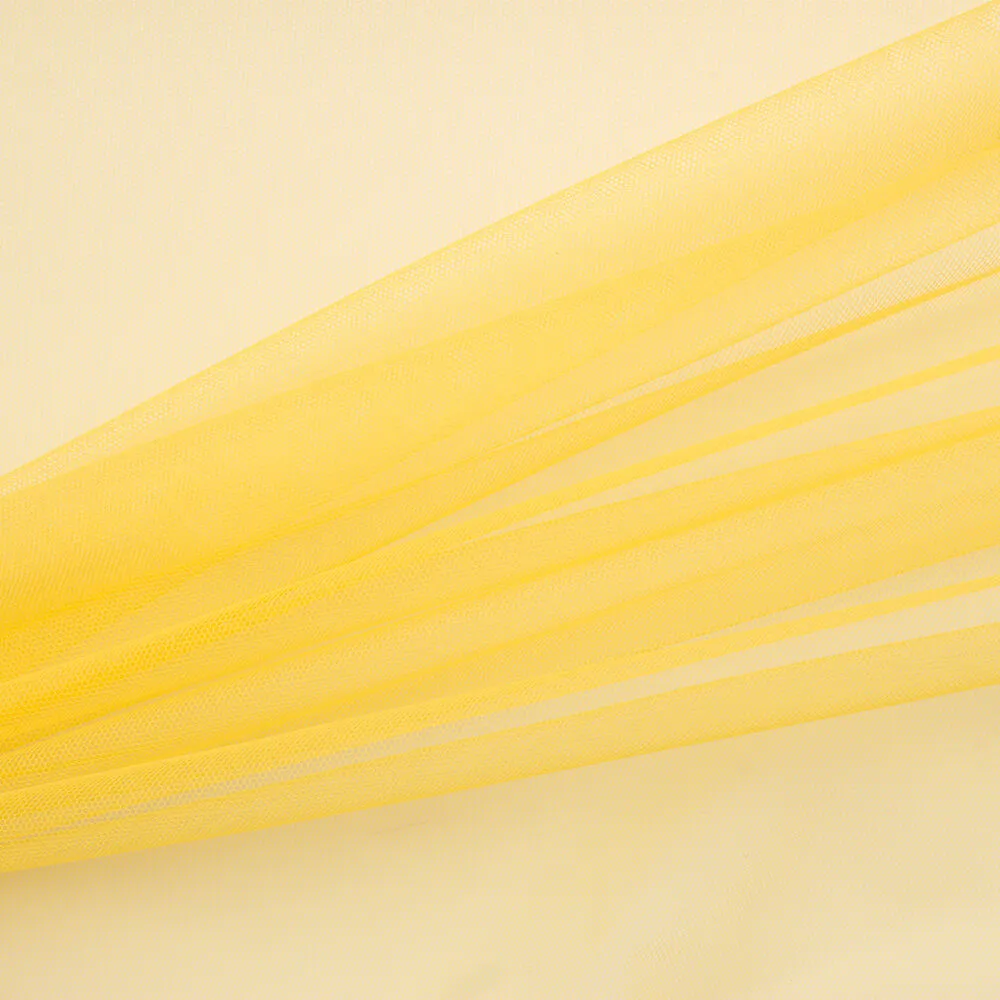 Strong Yellow Polyamide Tulle