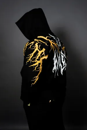 THUNDER STORM HOODIE (BLACK YELLOW)