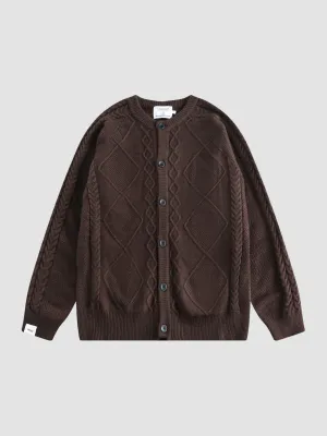 WLS Maillard Loose Knitted Cardigan