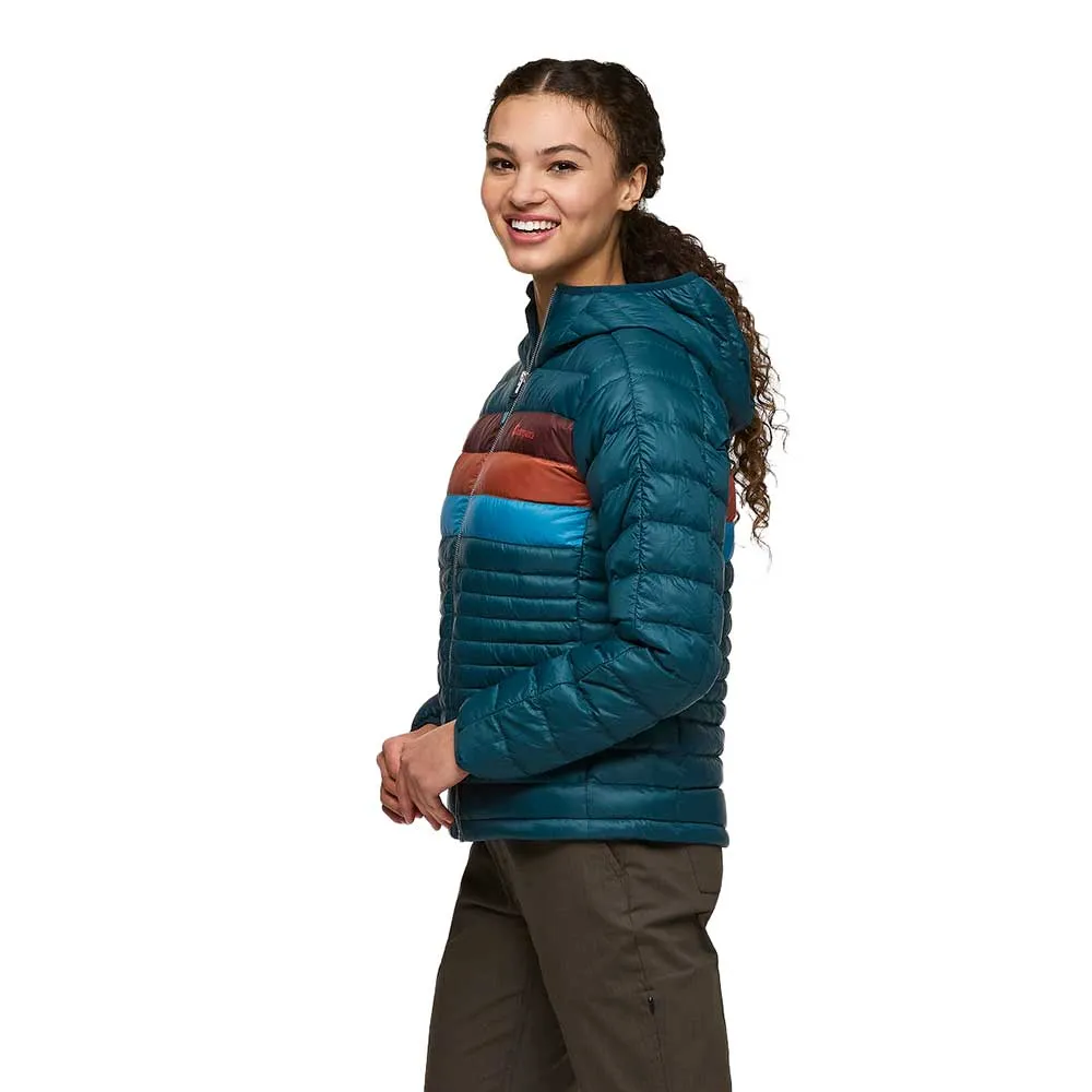 Women's Fuego Down Hooded Jacket - Abyss Stripes