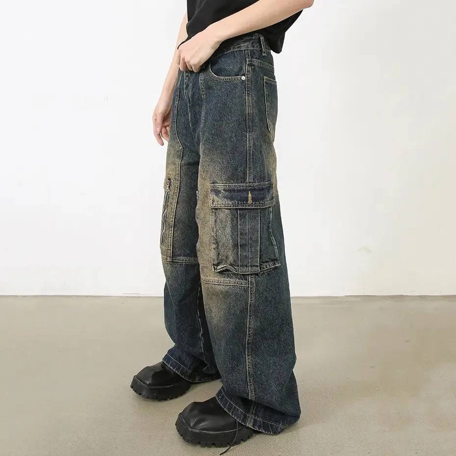 Zippered Side Pockets Jeans